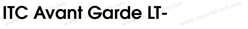 ITC Avant Garde LT字体转换